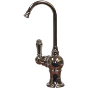 Point of Use Instant Hot Water Faucet with Gooseneck Spout and Self Closing Handle - Polished Chrome