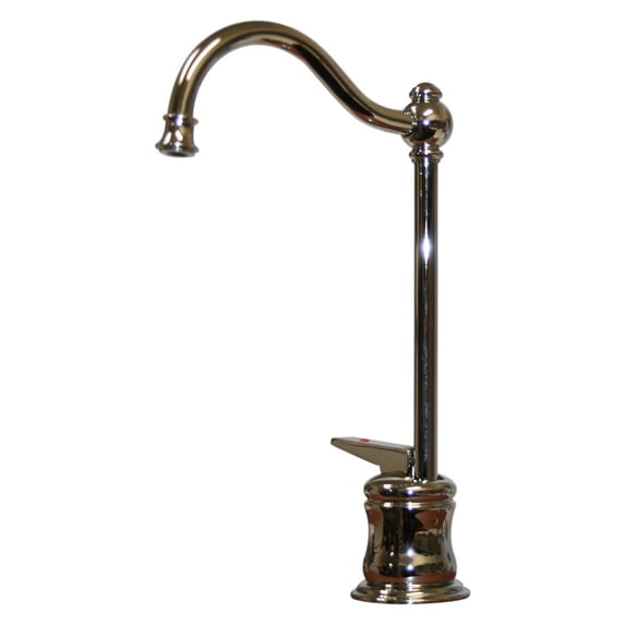 Point of Use Instant Hot Water Faucet with Traditional Spout and Self Closing Handle - Polished Chrome