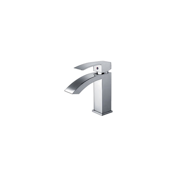 Whitehaus Collection WH2010001-C JEM Collection Single-Hole & Single-Lever Lavatory Faucet with Pop-Up Waste - Polished Chrome