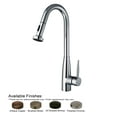 thumbnail image 1 of Jem Collectin Single Hole/Single Lever Handle Faucet with a Gooseneck Swivel Spout and Pull-Down Spray Head - Polished Chrome, 1 of 3