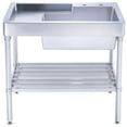 thumbnail image 1 of Whitehaus Collection  Pearlhaus Collection Single Bowl & Freestanding Utility Sink with Drainboard & Lower Rack, 1 of 1