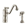 thumbnail image 1 of Whitehaus Collection WHKTSL3-2200-NT-PN Vintage III Plus Single-Lever Faucet with a Traditional Swivel Spout - Polished Nickel, 1 of 2
