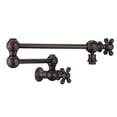 thumbnail image 1 of Whitehaus Collection WHKPFCR3-9550-NT-ORB Vintage III Wall Mount Pot Filler with Cross Handles & a Swivel Aerator - Oil Rubbed Bronze, 1 of 4