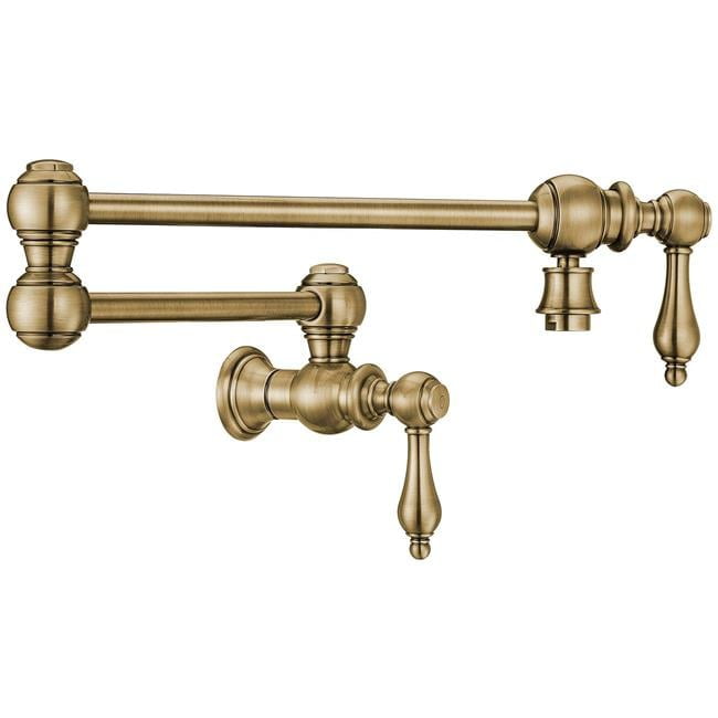 Vintage III Plus WHKWLV3-9402-NT-BN 壁取り付け蛇口 ブラッシュドニッケル Vintage III Plus WHKWLV3-9402-NT-BN Wall Mount Faucet, Brushed
