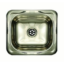 Whitehaus Collection WH693ABL Decorative Prep Sinks Polished Stainless Steel