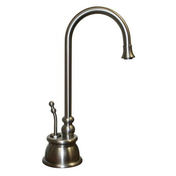 Whitehaus Collection WHFH-H4540-MB 4.12 in. Forever Hot instant hot water dispenser with gooseneck spout and self closing handle- Mahogany Bronze