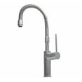 thumbnail image 1 of Whitehaus Collection  WHLX78558-BN 7.62 in. Metrohaus commercial single hole faucet with flexible spout and lever handle- Brushed Nickel-PVD, 1 of 2