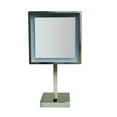thumbnail image 1 of Whitehaus Square Freestanding Led 5X Magnified Mirror, 1 of 2