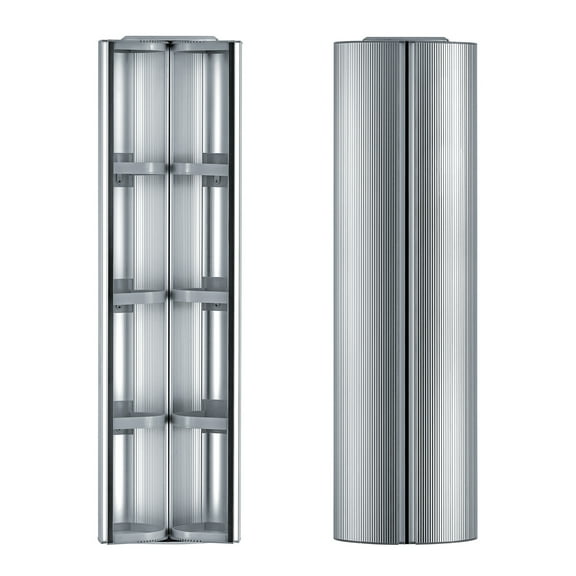 Medicinehaus Double Door Vertical Column Wall Mount Storage Cabinet Aluminum
