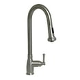 thumbnail image 1 of Whitehaus Collection WHS6800-PDK-PSS Waterhaus  Solid Stainless Steel Single-Hole Faucet with Gooseneck Swivel Spout - Polished Stainless Steel, 1 of 3