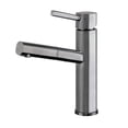 thumbnail image 1 of Waterhaus Lead-Free Solid Stainless Steel, Single Hole, Single Lever Kitchen Faucet with Pull-out Spray Head - Gunmetal, 1 of 5