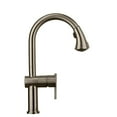 thumbnail image 1 of Waterhaus Lead Free, Solid Stainless Steel Single-Hole Faucet with Gooseneck Swivel Spout Pull Down Spray Head and Solid Lever Handle, 1 of 2