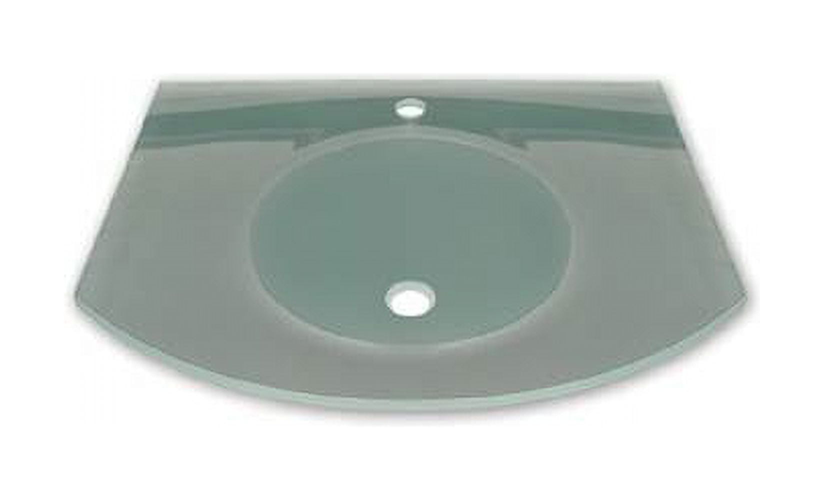48" Matte Glass Wall-Mount Bathroom Sink with Integrated Basin