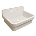 thumbnail image 1 of Whitehaus Old Fashioned Country Fireclay Utility Sink with High Backsplash, 1 of 6