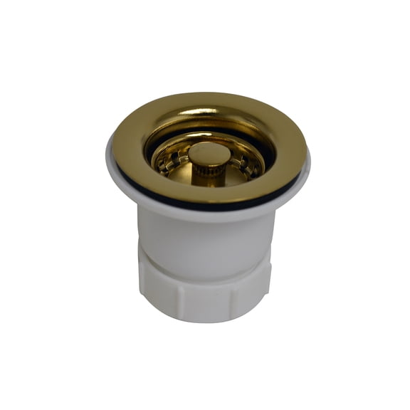 Whitehaus WC2BASK-B 2'' Polished Brass Bar Sink Basket Strainer