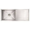 thumbnail image 1 of Whitehaus Brushed Stainless Steel Commercial Single Bowl Reversible Undermount Sink, 1 of 2