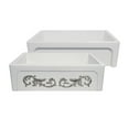 thumbnail image 1 of Whitehaus St. Ives Ornamental 33" Reversible Fireclay Kitchen Sink, 1 of 6