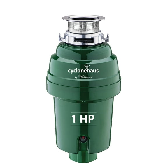 Whitehaus Collection WH007-C Cyclonehaus High Efficiency Garbage Disposer with a Solid Brass Flange - Polished Chrome