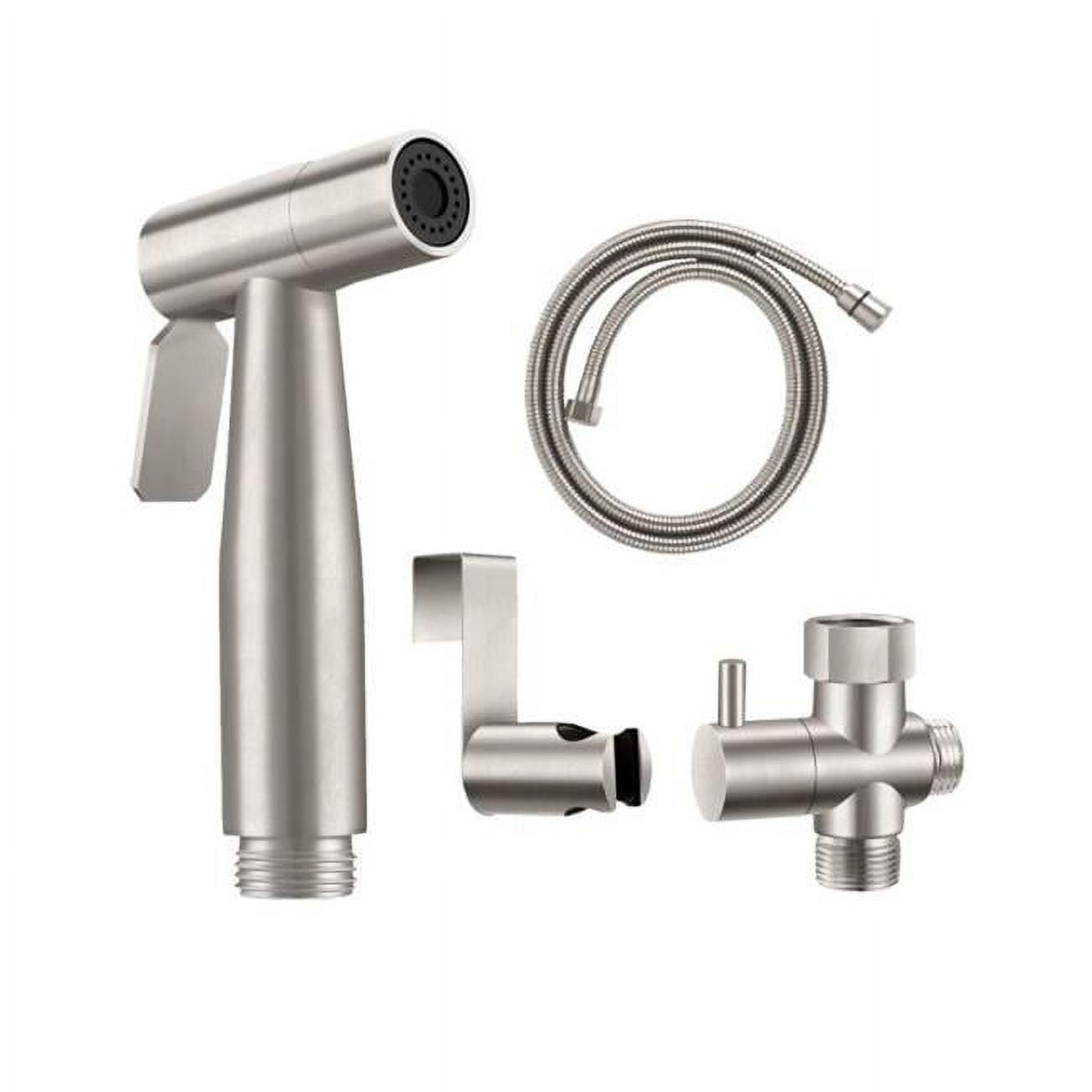Brushed Nickel Stainless Steel Handheld Bidet Sprayer Set