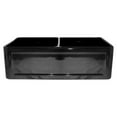 thumbnail image 1 of Reversible 15.38 in. Fireclay Farmhaus Double Bowl Kitchen Sink (Black), 1 of 3