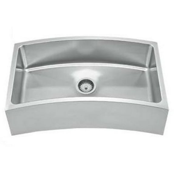 Whitehaus Collection WHNAPCV3218 Noah's Collection Sinks Brushed Stainless Steel