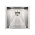 thumbnail image 1 of Whitehaus Whncm1920 Commercial Single Bowl Undermount Sink - Stainless Steel, 1 of 2