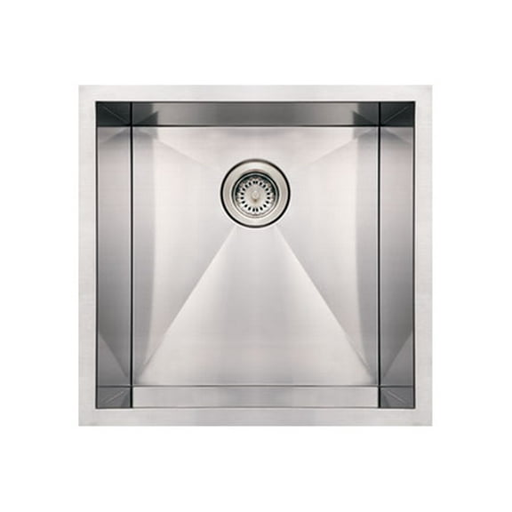 Whitehaus Whncm1920 Commercial Single Bowl Undermount Sink - Stainless Steel