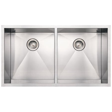 Whitehaus Collection WHNCM3720EQ Noah's Collection Sinks Brushed Stainless Steel