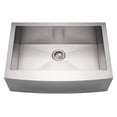 thumbnail image 1 of Whitehaus Noah's Collection Brushed Stainless Steel Commercial Single Bowl Sink with an Arched Front Apron, 1 of 2