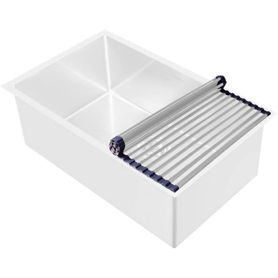 Whitehaus Kitchen Roll Mat With Brushed Stainless Steel Finish WHNPLRM-BSS