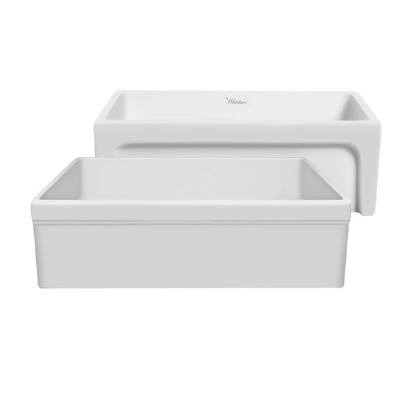 Whitehaus Glencove 30" Reversible Matte Kitchen Fireclay Sink