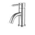 thumbnail image 1 of Whitehaus Waterhaus Solid Stainless Steel, Single Hole, Single Lever Lavatory Faucet with Matching Pop-up Waste, 1 of 2