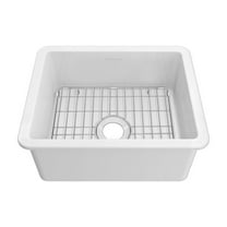 Whitehaus Whitehaus Collection Undermount/Drop-in Fireclay Kitchen Sinks, Stainless Steel Grid Included