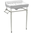 thumbnail image 1 of Whitehaus WHV024-L33-3H-PN Victoriahaus 23-1/2" Rectangular Ceramic Lavatory Console Sink, 1 of 5