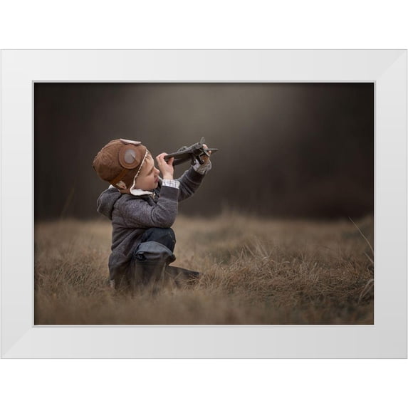 Whitehead, Annie 14x11 White Modern Wood Framed Museum Art Print Titled - Future Aviator