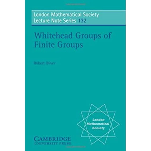 Pre-Owned Whitehead Groups of Finite Groups 9780521336468 Used