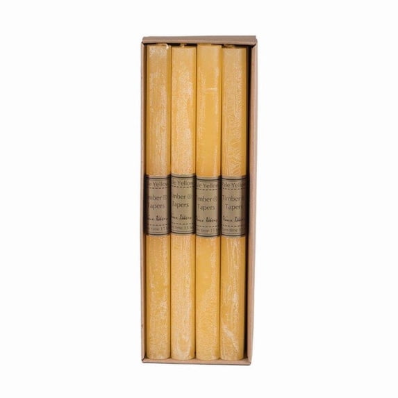 Whitehurst 12" Yellow Traditional Cylindrical Taper Candle Box