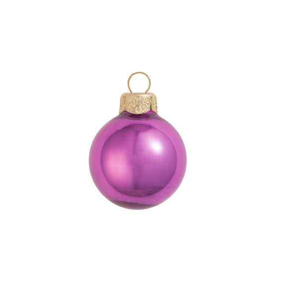 12ct Pearl Dusty Rose Pink Glass Ball Christmas Ornaments 2.75" (70mm)