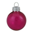 thumbnail image 1 of 28ct Lipstick Clear Finish Glass Christmas Ball Ornaments - 2" (50mm), 1 of 3