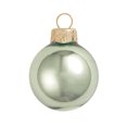 thumbnail image 1 of 4ct Shiny Shale Green Glass Ball Christmas Ornaments 4.75" (120mm), 1 of 3