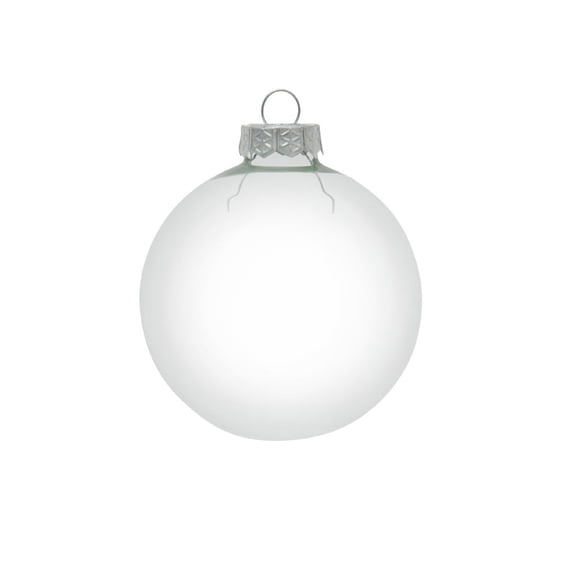 6ct Shiny Clear Transparent Glass Ball Christmas Ornaments 4" (100mm)