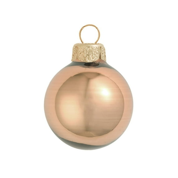 8ct Shiny Chocolate Brown Glass Ball Christmas Ornaments 3.25" (80mm)