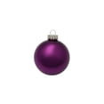 thumbnail image 1 of Whitehurst Shiny Glass Christmas Ball Ornaments - 3.25" (80mm) - Purple - 8ct, 1 of 4