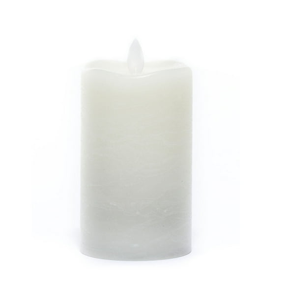 Whitehurst Flameless LED Pillar Candle - Battery Operated - 5" - White