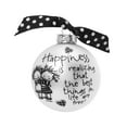 thumbnail image 1 of Whitehurst "Happiness is …" Marci Glass Christmas Ball Ornament 2.75" (70mm), 1 of 3