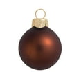 thumbnail image 1 of Whitehurst Matte Finish Glass Ball Christmas Ornaments 6" (150mm) Brown - Set of 2, 1 of 1