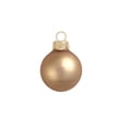 thumbnail image 1 of 2ct Matte Brown Cognac Glass Ball Christmas Ornaments 6" (150mm), 1 of 2