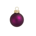 thumbnail image 1 of Matte Plum Purple Glass Ball Christmas Ornament 7" (180mm), 1 of 2