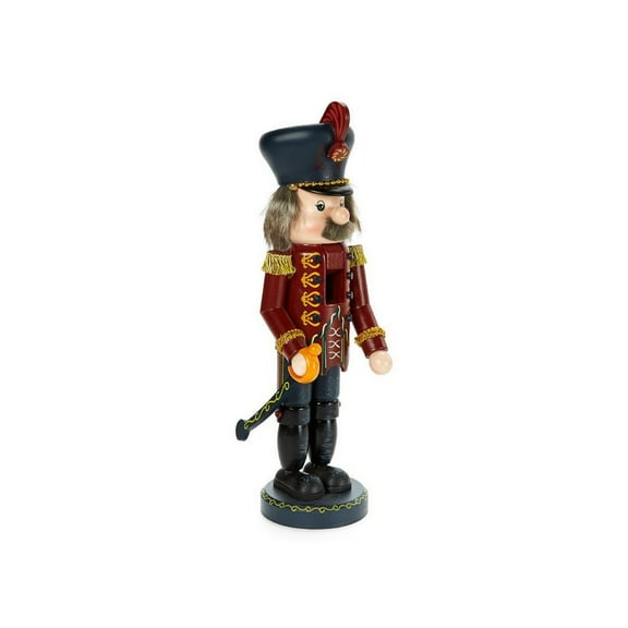 Whitehurst Prince Christmas Nutcracker with Sword - 13.25" - Red and Black