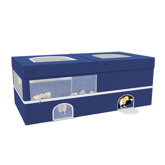 Whitejianpeak Chicken Brooder Box for Chicks, with Breathable Mesh, Brooder Pen with Removable Roof and Bottom Pad, Playpen for Ducks, Kittens, Bunnies, Quails, Guinea Pigs